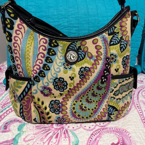 Spartina Shoulder Bag with Vibrant Pattern and Soft Fabric - Picture 1 of 12